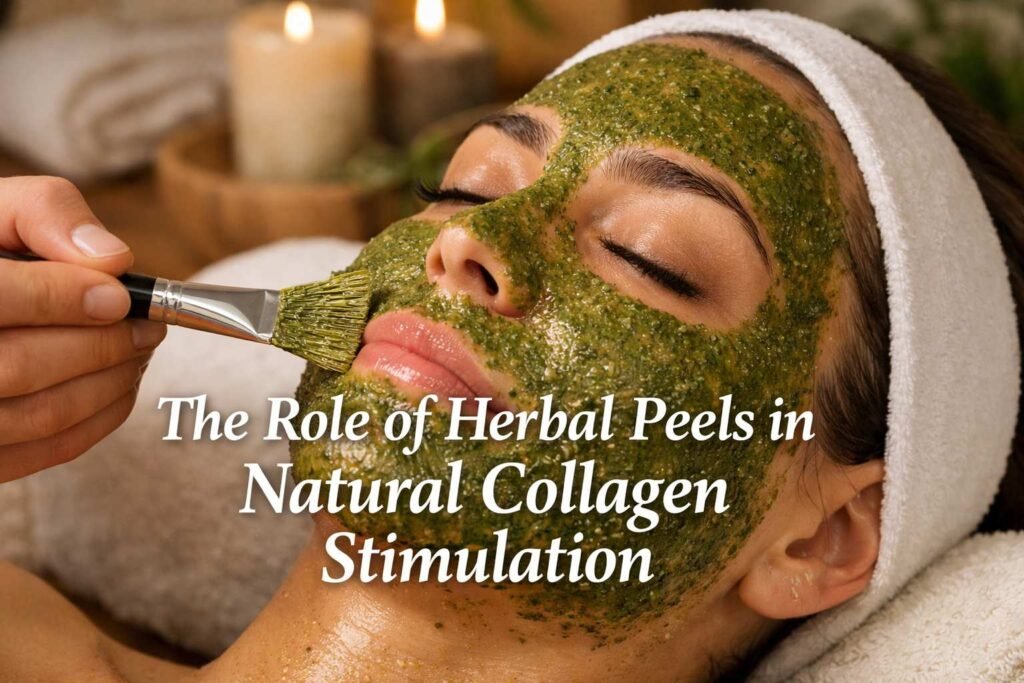 herbal peel treatment for collagen stimulation